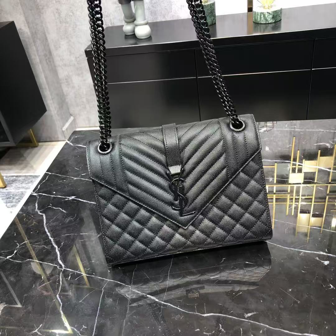 Envelope Medium Quilted Textured Genuine Leather Bag