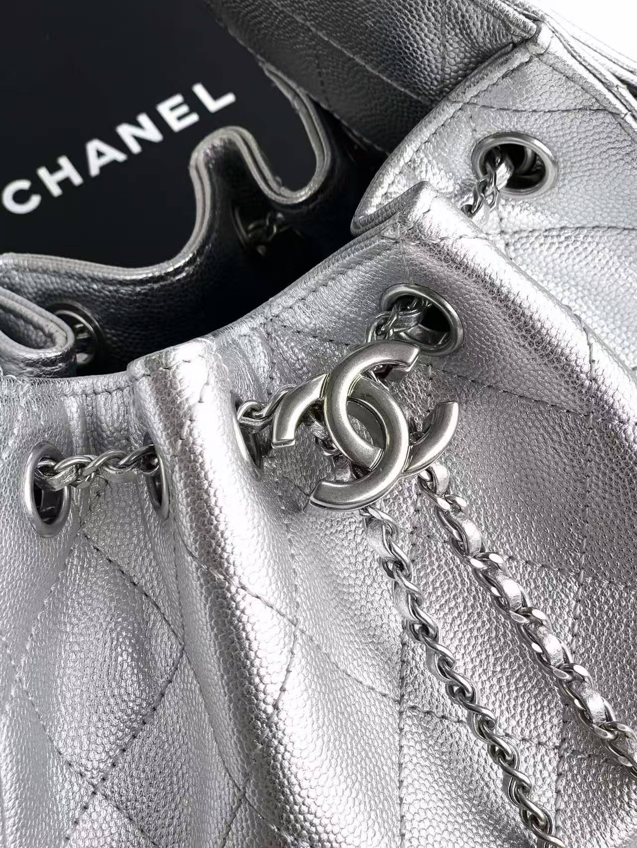 ChanelSmall size silver ball 🚩🚩🚩 《Sterling silver buckle》