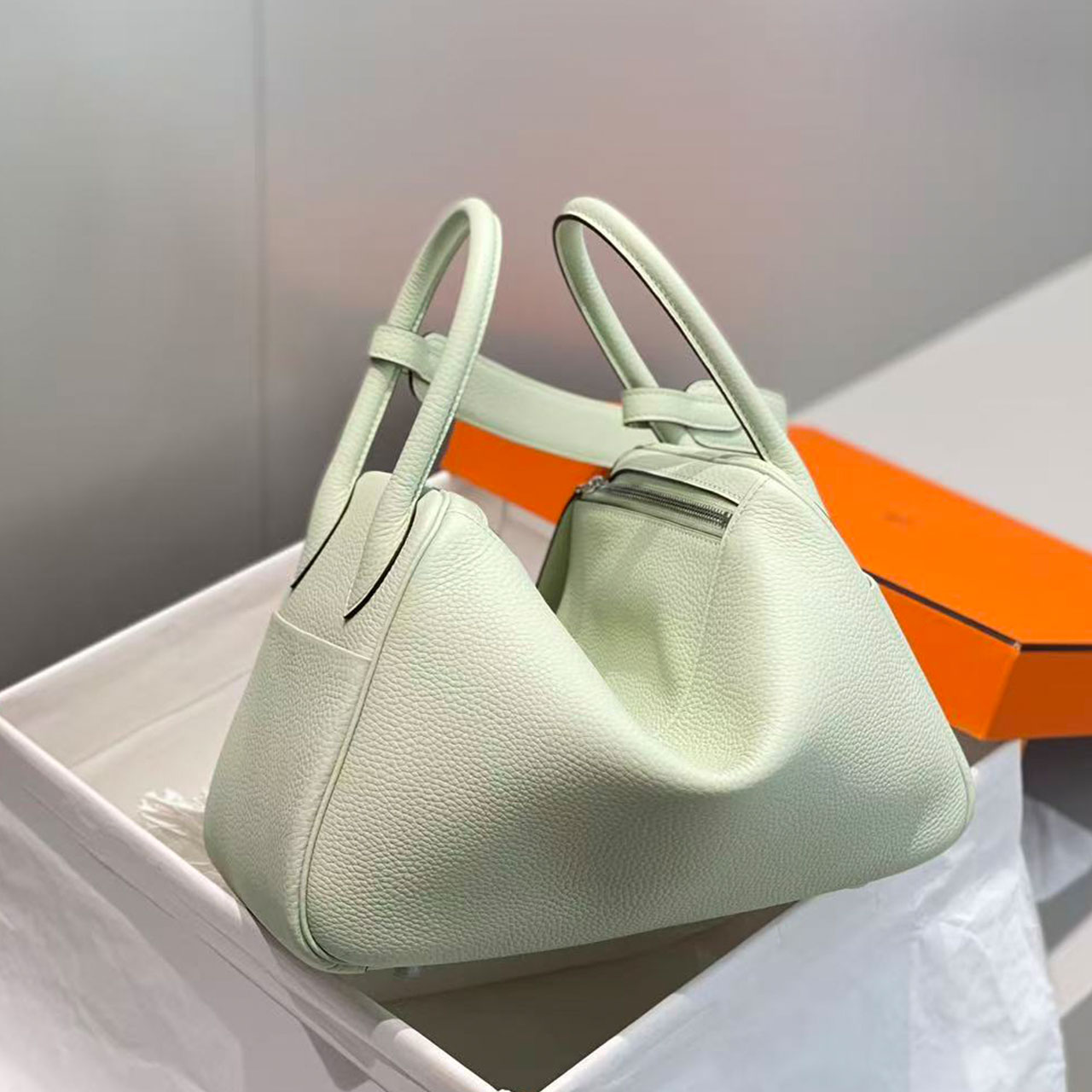 Herm è s Lindy 26 Mint Green Togo Doctor's Pack