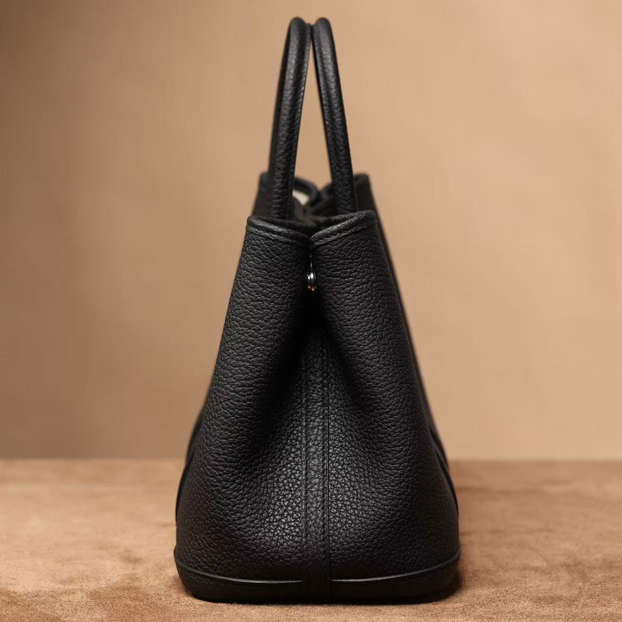Herm è s Garden Party 30 Black Togo Leather Garden Party Tote Bag