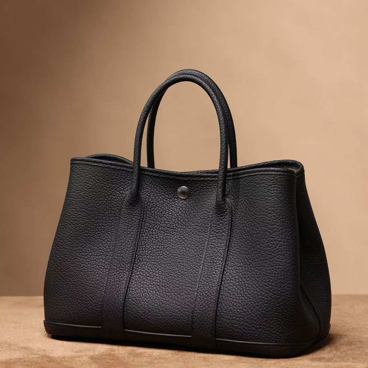 Herm è s Garden Party 30 Black Togo Leather Garden Party Tote Bag