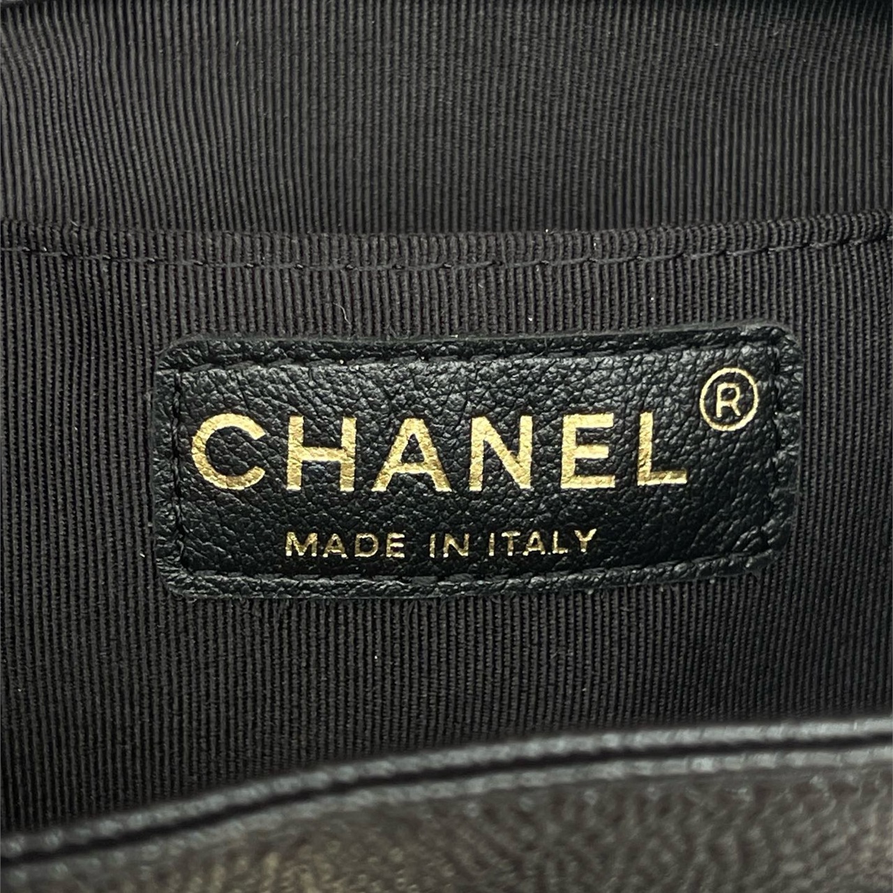 CHANEL black caviar cowhide three pocket mini backpack