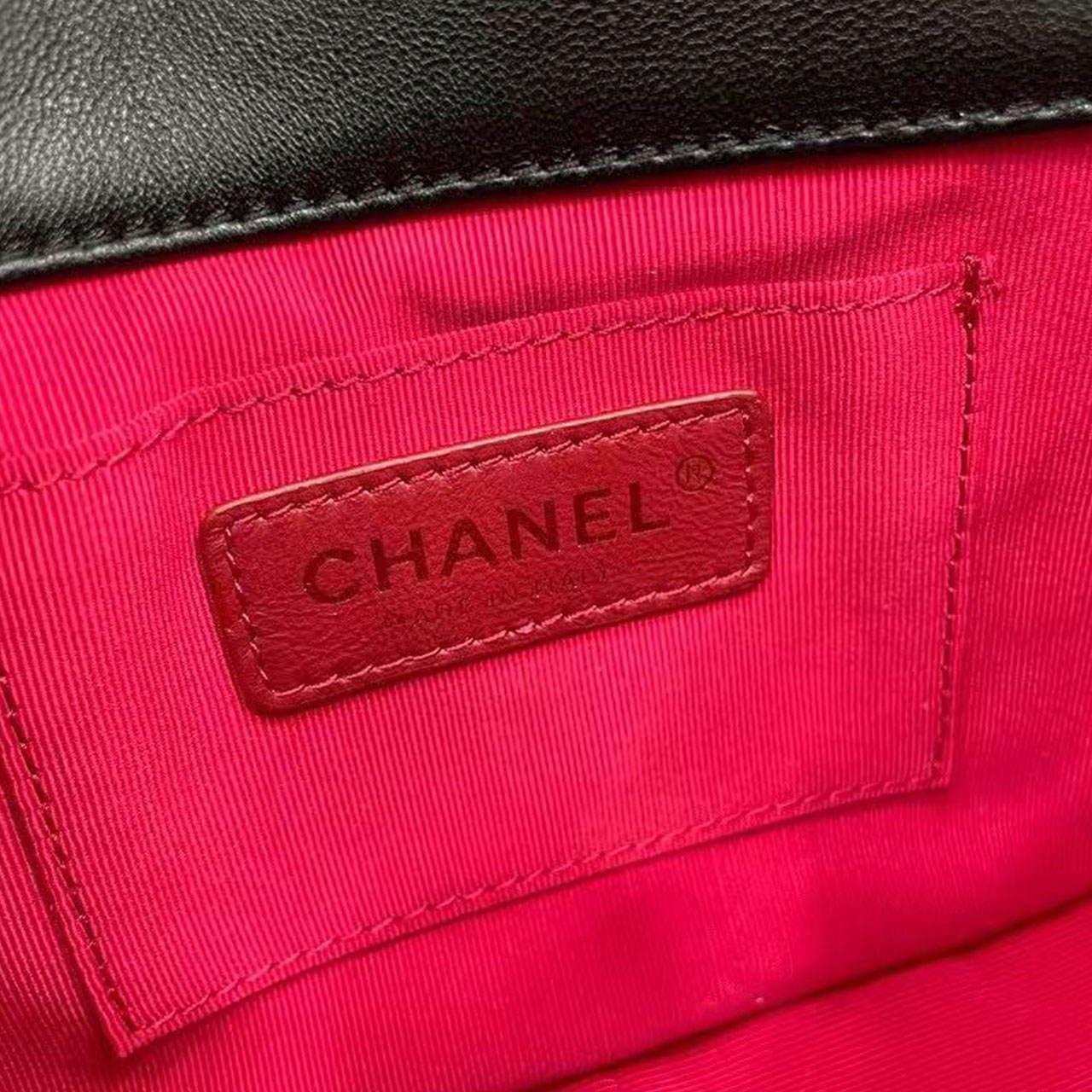 CHANEL Black Soft Light Sheepskin Retro Gold CF Mini Flip Chain Bag