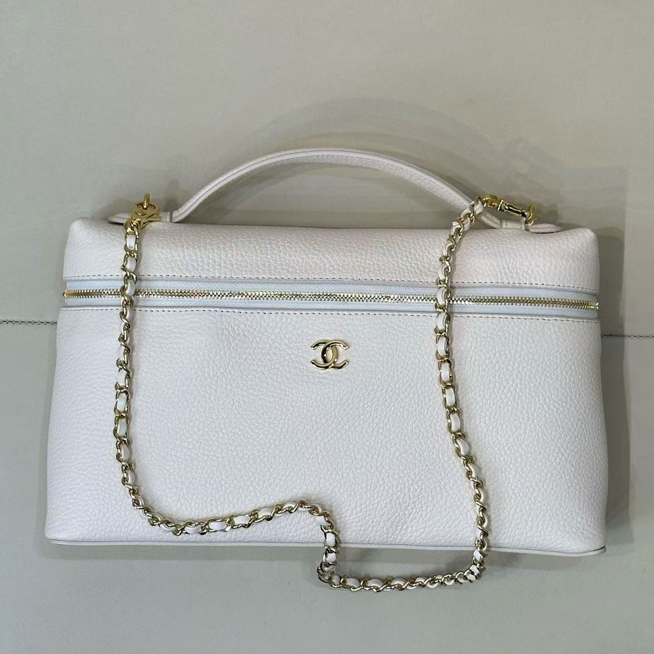 Chanel 26A LP Vanity Case Lunch Box Makeup Bag