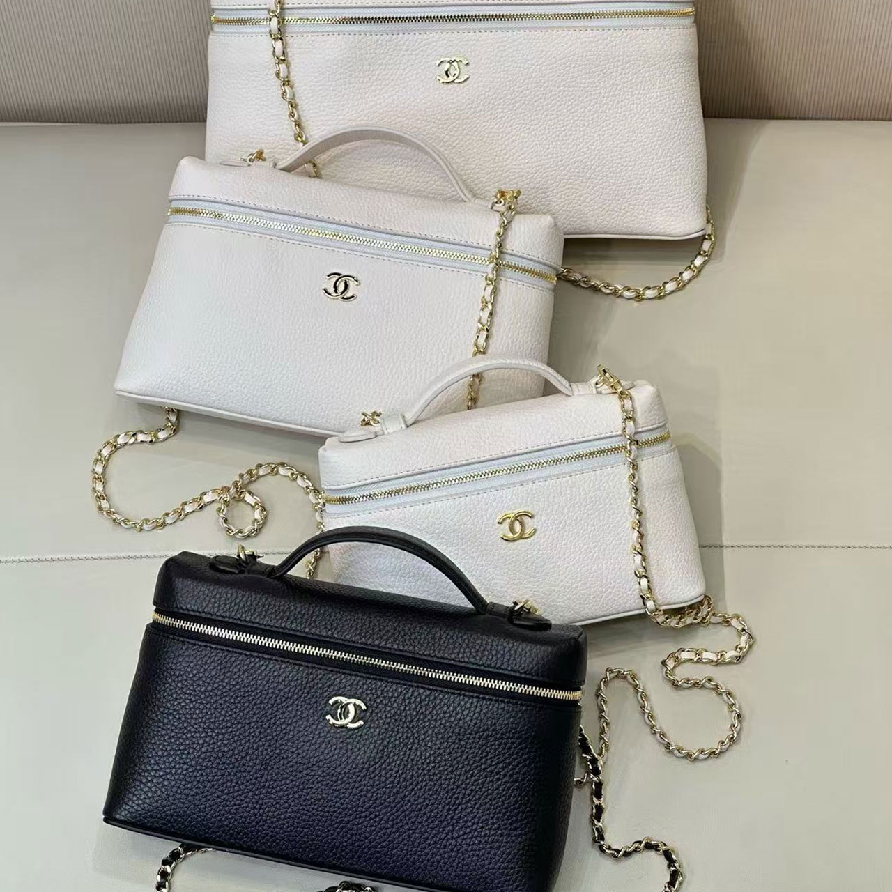 Chanel 26A LP Vanity Case Lunch Box Makeup Bag