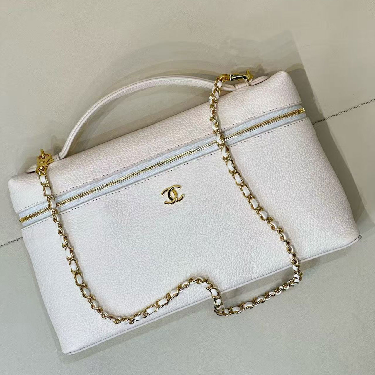 Chanel 26A LP Vanity Case Lunch Box Makeup Bag