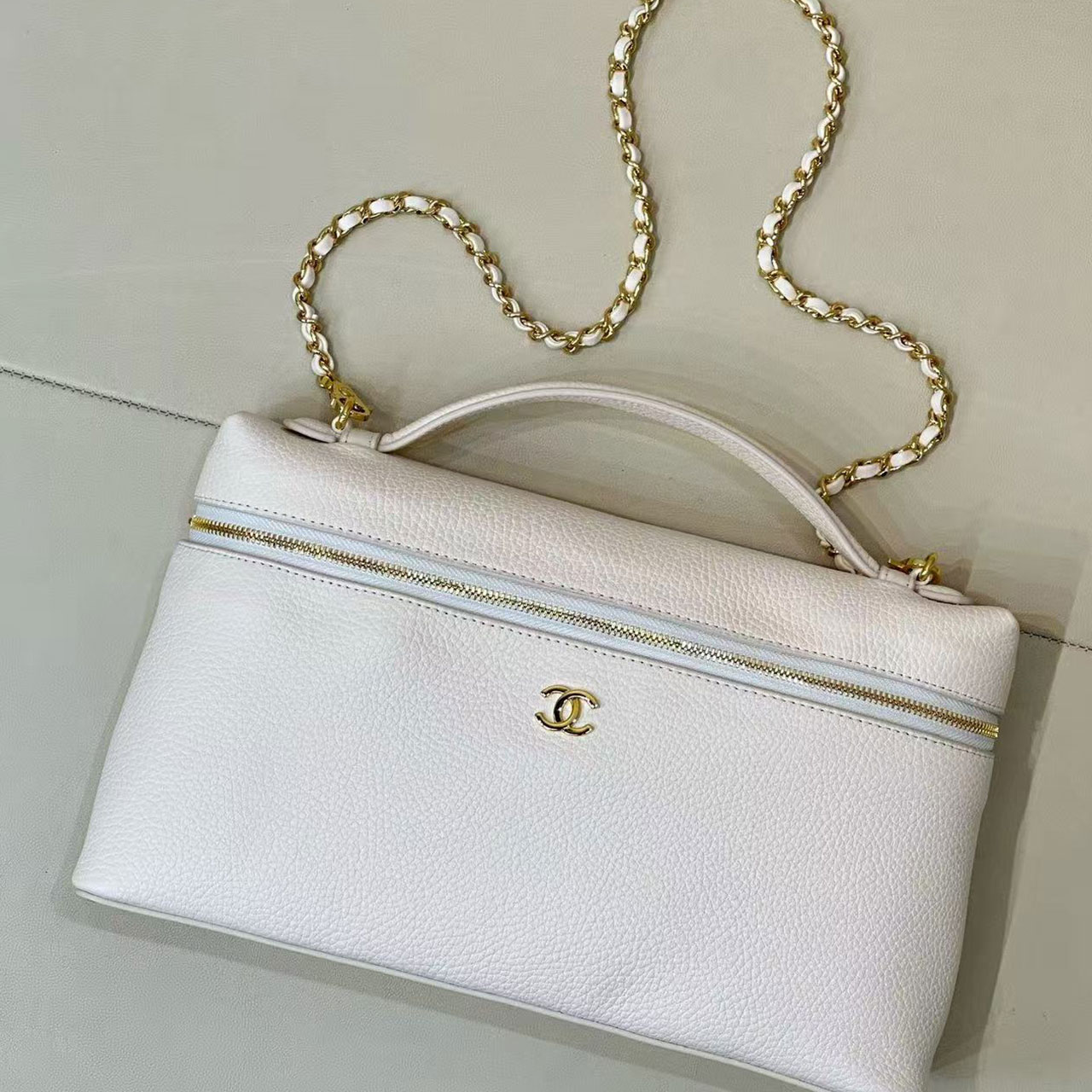 Chanel 26A LP Vanity Case Lunch Box Makeup Bag